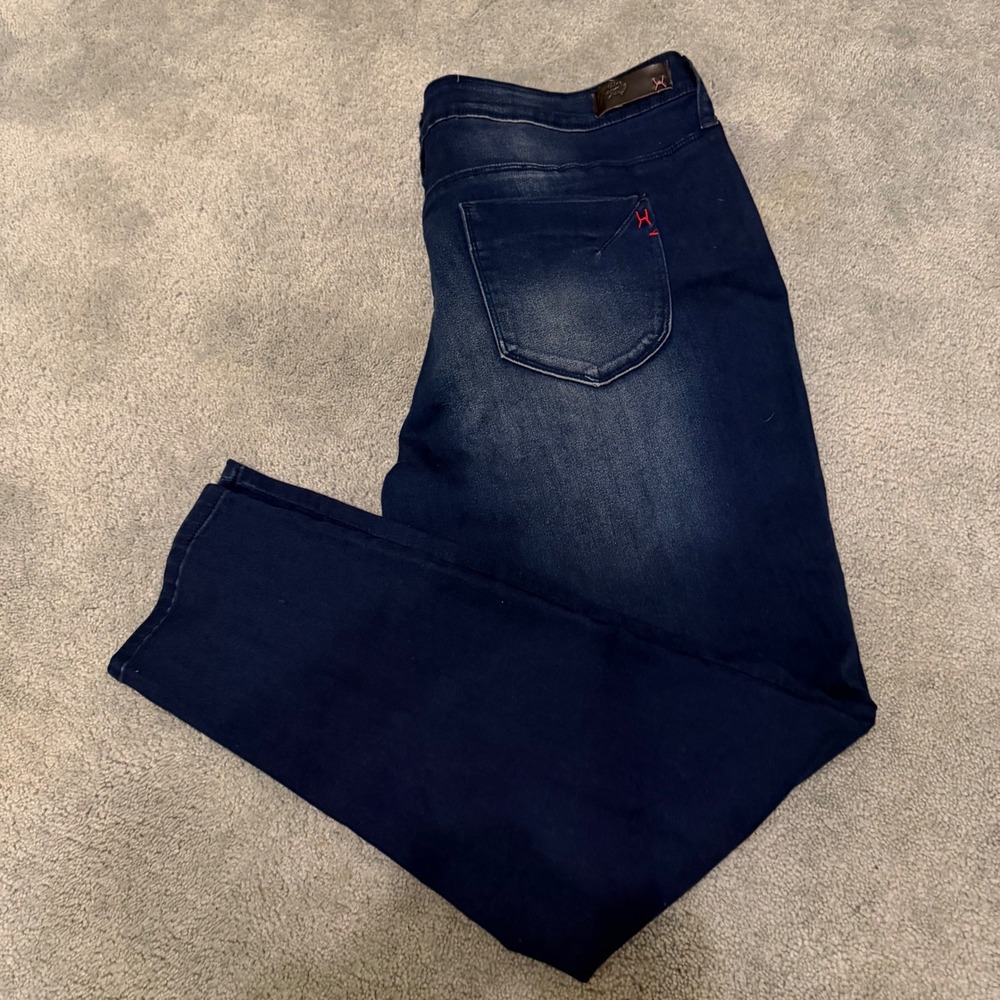 Royalty For Me Insta Shape Jeans Womens Dark Wash Slimming Denim Blue